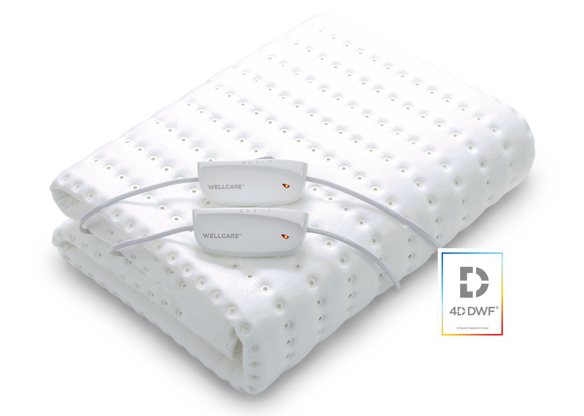 double size electric underblanket with 2 controllers
