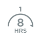 8 hours timer auto switch-off  for setting 1